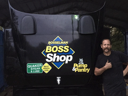 1. New hood with weekend sponsors for Hastings races